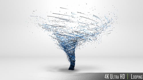 Abstract Digital Data Vortex Animation