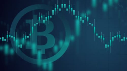 Animated Bitcoin Candlestick Chart for Crypto Market Analysis