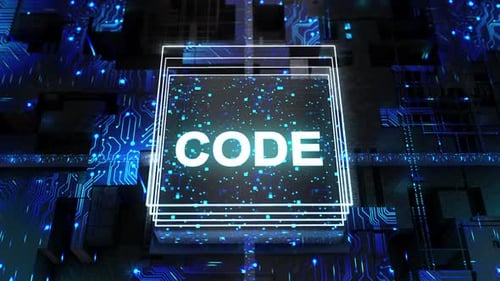 Digital Abstract Board Background Code