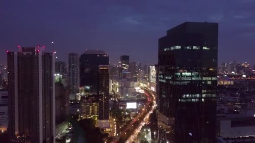 Rama 9 Aerial View in Bangkok in Thailand
