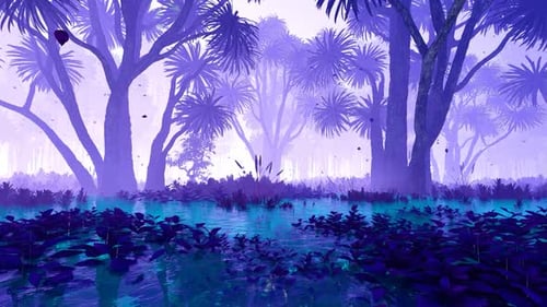 Fantastic Landscape Wwith Trees