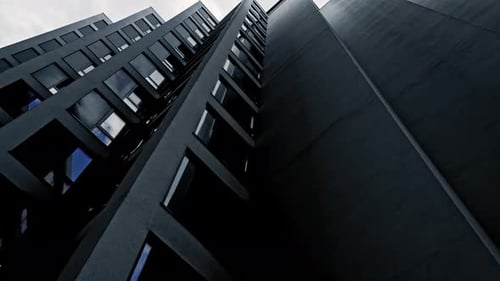 Blue Skyscraper Facade