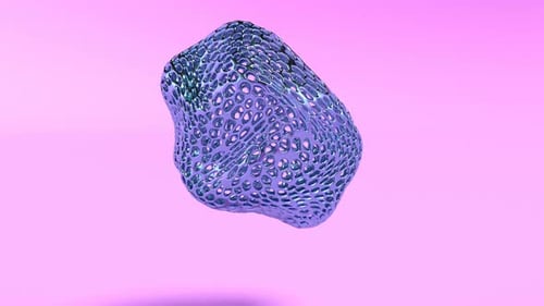 Fantasy Metal, organischer 3D-Stil, abstrakter Hintergrund mit flüssiger Oberfläche, fließend, in der Lage, nahtlos zu schleifen