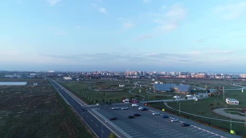 Sobrevolando la ciudad