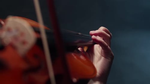 Close Up of Violin Player