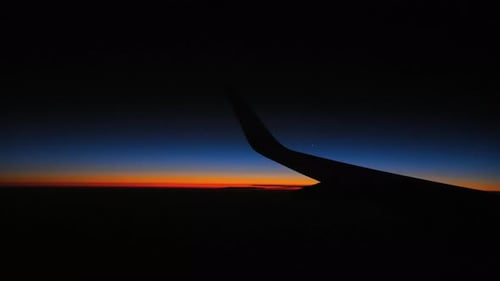 Night View From the Airplane