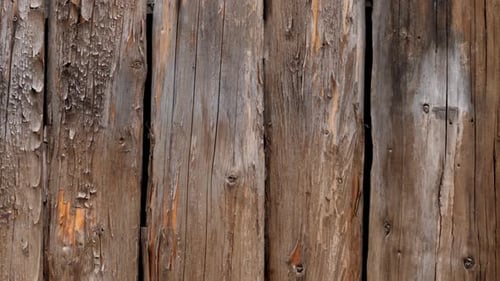 Weathered Wooden Wall with Peeling Paint Close Up