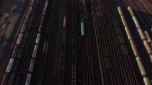 Drone sobrevoa a ferrovia