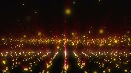 Golden Particles Light Rays Abstract Awards Background