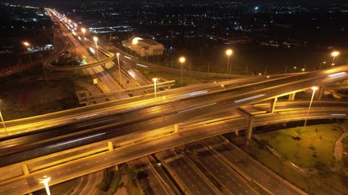 4K : autoroute hyperlapse de métrage pour le concept de transport.