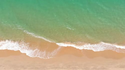 Aerial Shot Aerial View of the Drone From the Ocean, Ocean Waves, Beautiful Waves Do Not End Frames