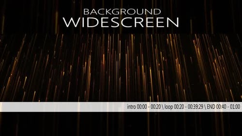 Golden Shimmering Particle Rain Loop Background