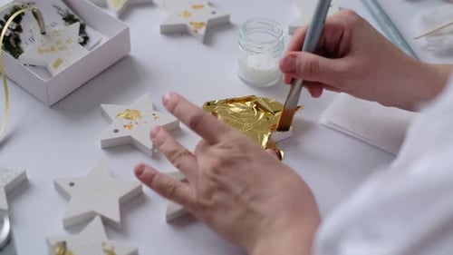 Blattgold auftragen