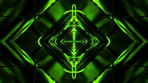 Green Abstract Tunnel Loop