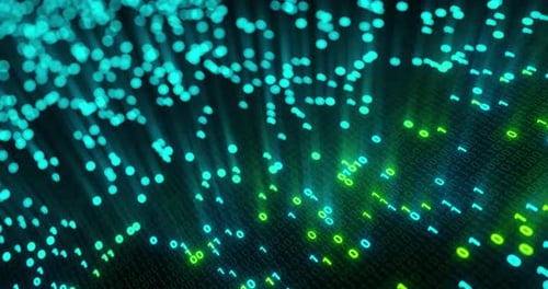 Flux de
données futuriste, flux numérique. Motif dynamique avec rayons de puissance et lumière.