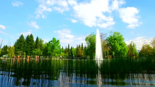 Kleiner Springbrunnen im Spring Park