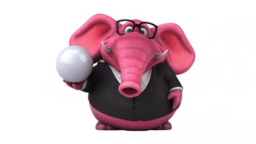 Lustiger Elefant - 3D-Animation