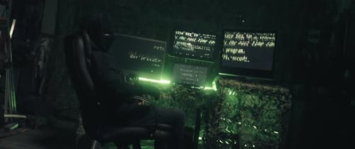 Maskierter Hacker