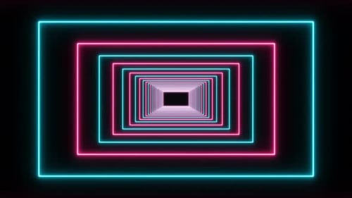 Fundo retrô de túnel retângulo sabre