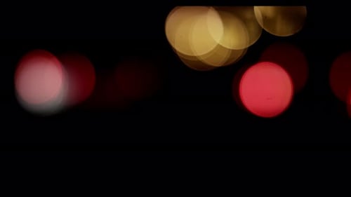 Bokeh Lights at Night Abstract Background