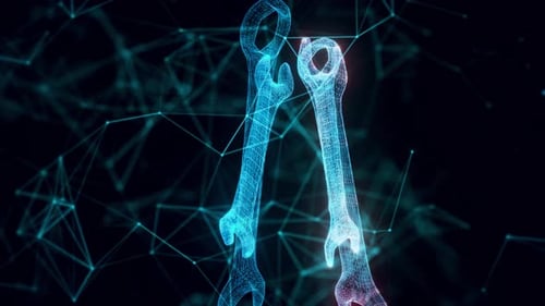 Wrenchs Hologram Close Up 4k