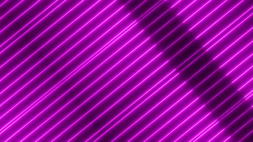Lila Farbe Neonlicht geometrisch leuchtende Linienanimation. Vd 718
