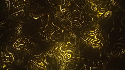 Gold Smooth Wavy Lines