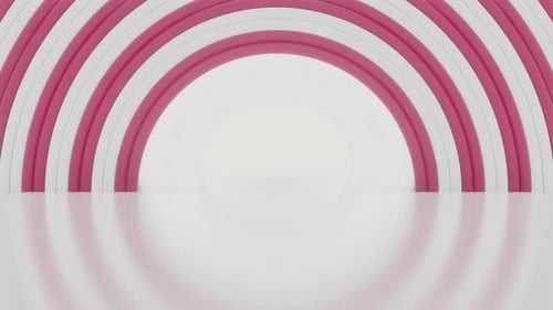 Cartoons Circle Tunnel 01 4k