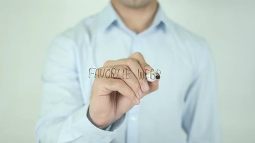 Favorite Website, Writing On Screen