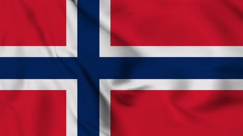 Realistic Waving Norway Flag Loop for Corporate and International Projects