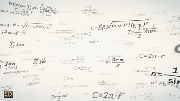 Dynamic Scientific Formulas Floating Animation Background, Backgrounds ...
