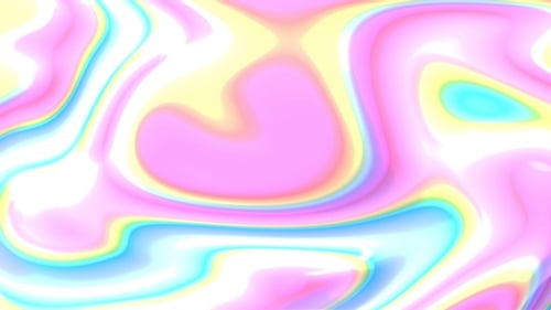 Psychedelic Fluid Abstract Waves Neon Background