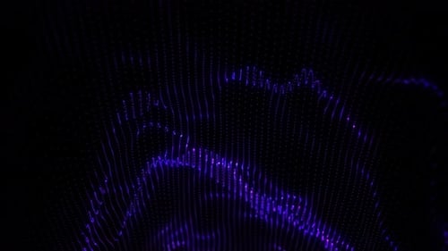 Mir Particle Animierter Hintergrund Dunkelblaue Schleife