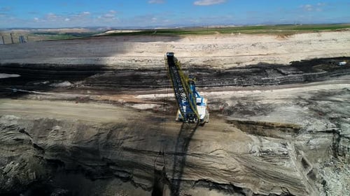 Riesige Kohlebergbau Kohlemaschine