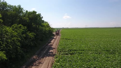 Tractors On Dirth Road