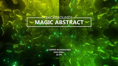 Magic Abstract Green Backgrounds