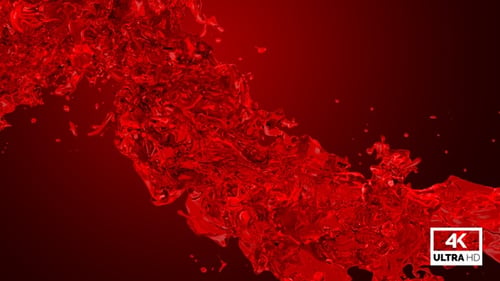 Twisted Red Water Splash V5