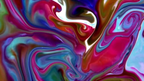 Abstract Background with Swirling Colors and Fluid Motion