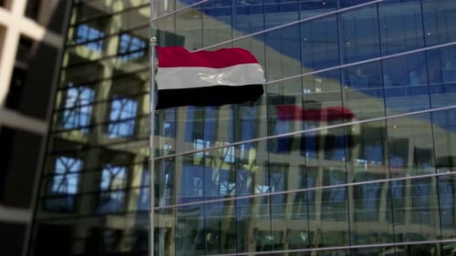 Realistic Yemen Flag Waving Animation for Corporate Projects