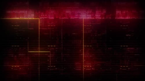 Futuristic Glitch Digital Data Logo Reveal Background