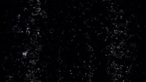Transparent Water Bubbles Rising Visual Effect