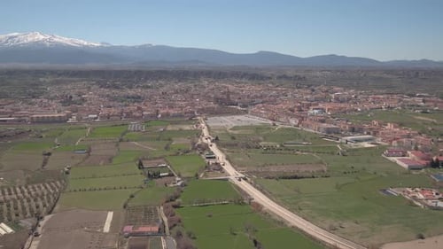 Aerial of Guadix and its surroundings