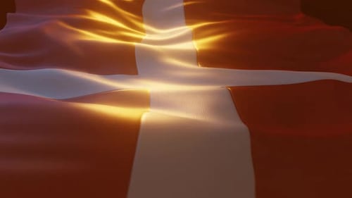 Realistic Waving National Flag Animation Background