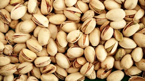 Pile of Pistachios Close Up View