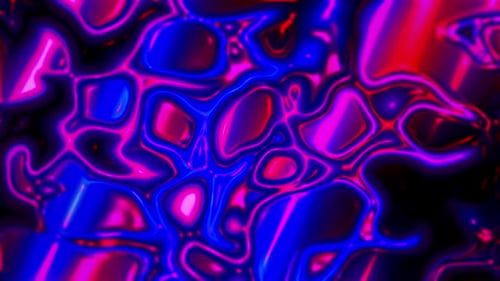 Dynamic Neon Fluid Abstract Background Loop