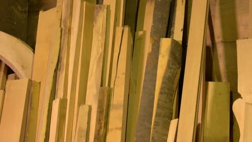 Wooden Materials at Carpenters Workshop