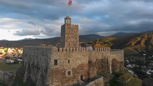 Aerial View at the Renovated Rabati Castle in Akhaltsikhe