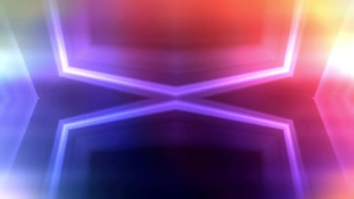 Abstrato colorido caleidoscópico Loopable Motion Graphic fundo