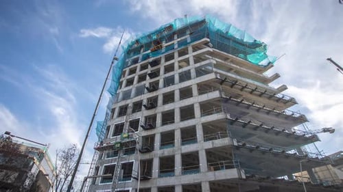 Chronologie de la construction du bâtiment de Barcelone