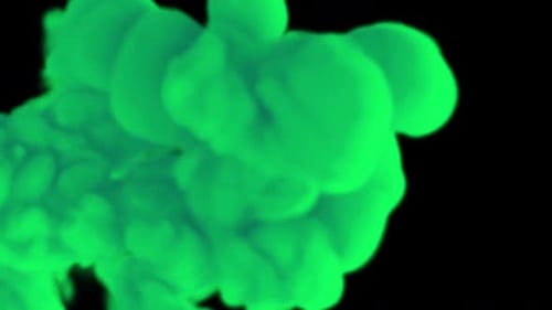 Fumée verte en mouvement 4K